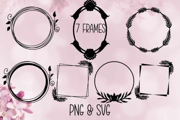 7 Geometric Frames: Graphics & Decorative Elements