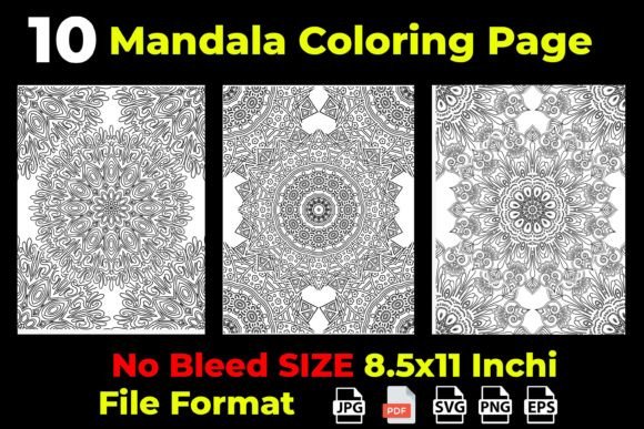 Adult Monochrome Mandala Coloring Page: Graphics & Coloring Pages Amp