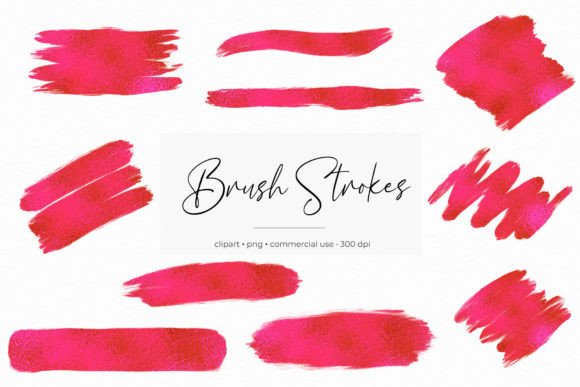 Brush Strokes Clipart: Decorative Elements for Polished Graphics
