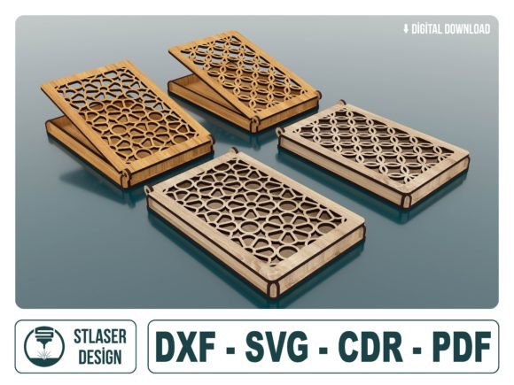 Decorative Gift Box Laser Cut SVG Files for Boxes & Laser Cutting