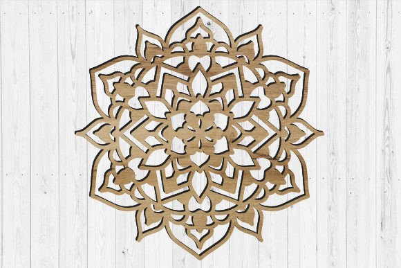Decorative Wall Mandala Laser Cut for Brand & Packaging