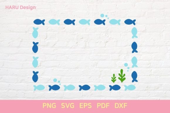 Fish Frame: Decorative Elements Graphics for Handmade Creators