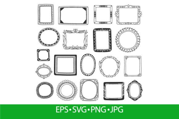 Hand Drawn Photo Frames: Graphic Templates for Local Branding