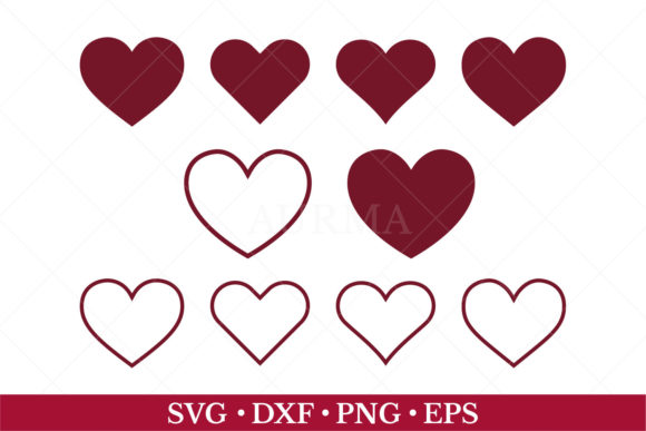 Heart SVG Graphics: Decorative Elements for Real Publishing