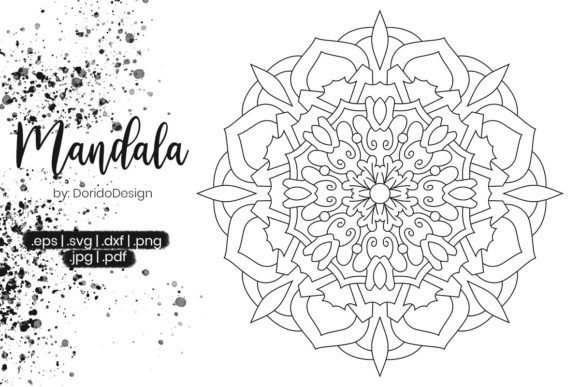Mandala Coloring Page Vol.063 Graphics & Coloring Pages Amp