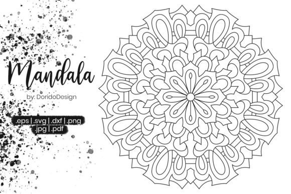 Mandala Coloring Page Vol.071 Graphics & Coloring Pages Amp
