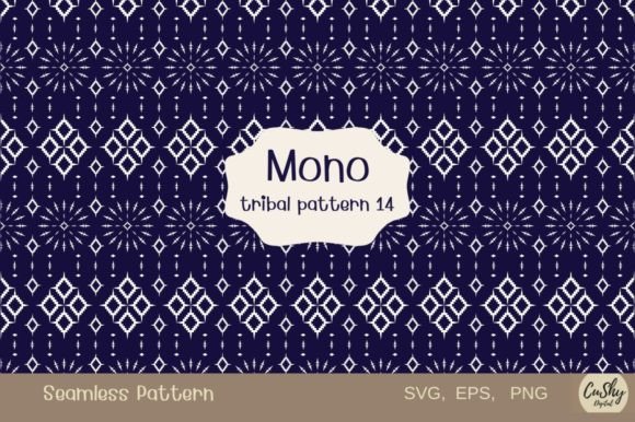 Mono Tribal Pattern14: Seamless Graphics & Patterns for Local Branding