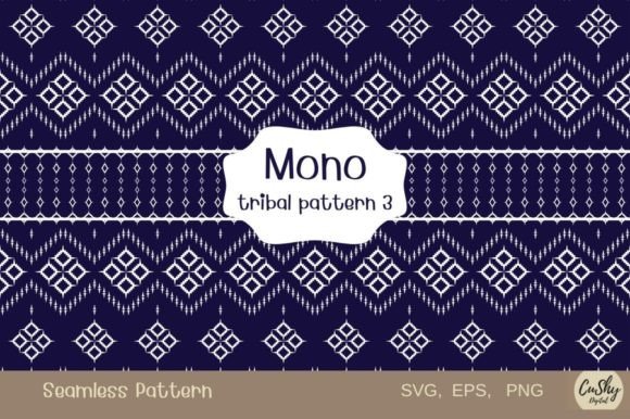 Mono Tribal Pattern3: Graphics & Patterns for Editorial Impact