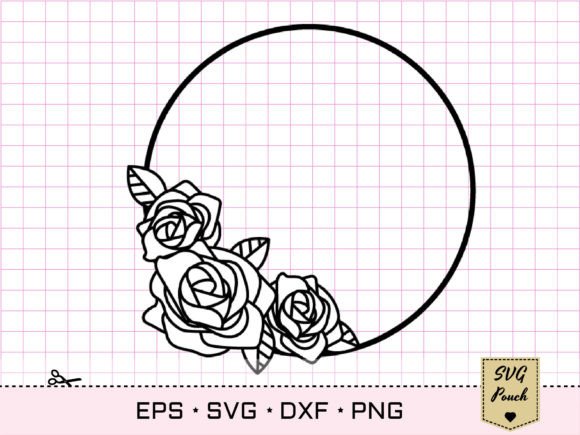 Rose Flower Wreath SVG: Graphics & Crafts Asset Review