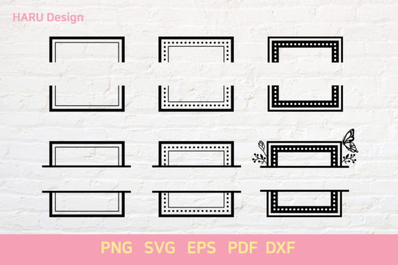 Square Split: Decorative Elements & Graphics for Modern Branding