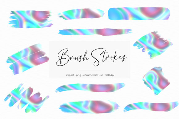 Ultraviolet Brush Strokes: Decorative Elements & Graphics