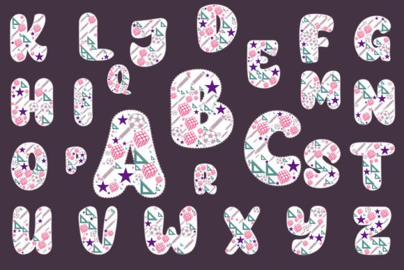Vector School Alphabet: Graphics & Coloring Pages Amp